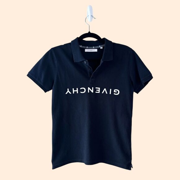 Givenchy Black Logo Polo Shirt Boys